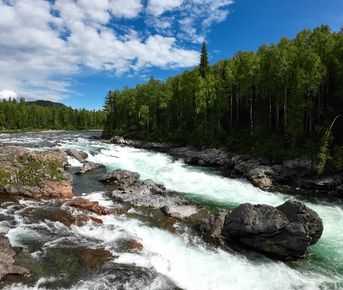 Кинзелюкский водопад-жемчужина Восточного Саяна