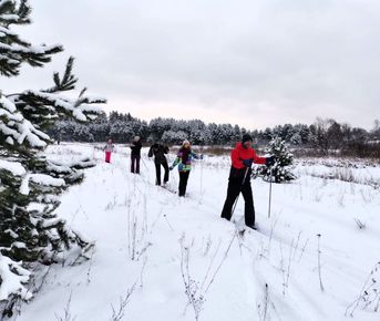Замытье. Вдоль реки Медведицы на лыжах.