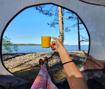 Ладожский берег. Пеший поход с палатками из Санкт-Петербурга