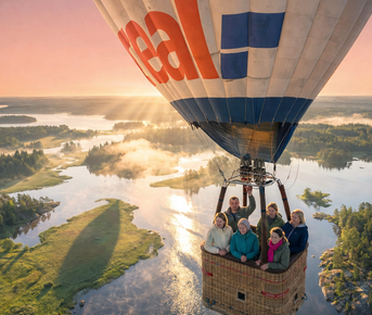 Карелия комфорт тур до 6 чел. Воздушный шар, Отель на берегу, Ретропоезд, Рускеала
