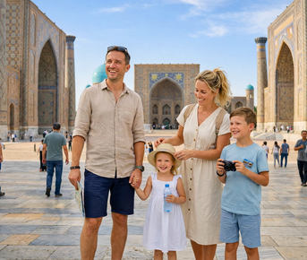 Узбекистан для семьи. Комфорт тур. Ночь в пустыне. 3 древнейших города средней Азии.