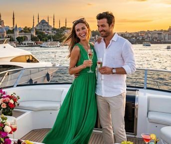 Романтический премиум Стамбул для двоих: Приватная яхта, Отель с видом на Босфор