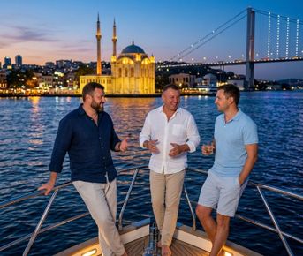 Мужской премиум Стамбул. Приватная яхта, Отель 4 звезды с видом на Босфор