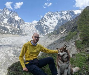 Прогулки по Осетии (Цей+Дигория) в компании маламута.