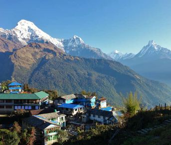 Поход на гору Горепани Пун в Непале
