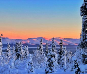 Поход в горы Хибины на снегоступах