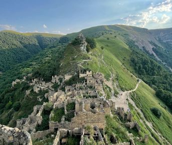 Салтинский водопад -аул Гамсутль