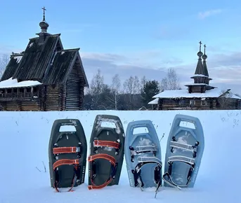 Поход на снегоступах Русский север в Подмосковье