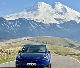 в Джилы-Су на Tesla!