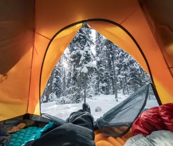 Лед и пламя. Поход с шатром в зимний лес Ленобласти