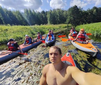 Однодневный сплав на байдарках по реке Уча