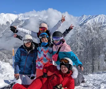 Счастье горах Красной Поляны - горнолыжный тур