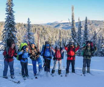 Лыжное путешествие:  Алтай - Хакасия. К горячему источнику!