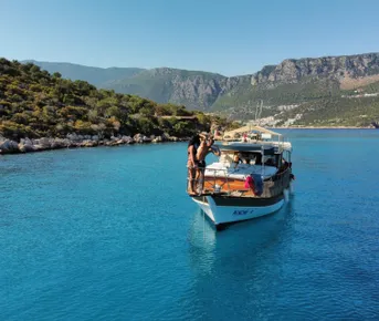 Море Турции (Каш, яхта, вилла, серпантин, Олюдениз)