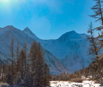 К подножию Белухи на снегоходах