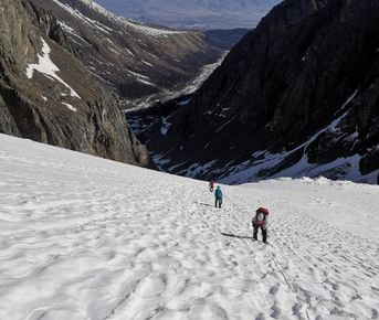 Восхождение на  Актру (зимняя программа)