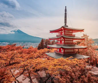 По городам Японии и к подножью вулкана Фудзияма за руку