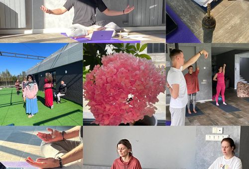 Молчание внутри и снаружи. Радостное и беззаботное состояние детства. Утренние зарядки. Вкусные завтраки.  Энергетические практики. Пение мантр. Медитации. 