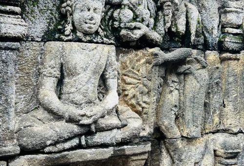 барельевы у храма брокбудура,