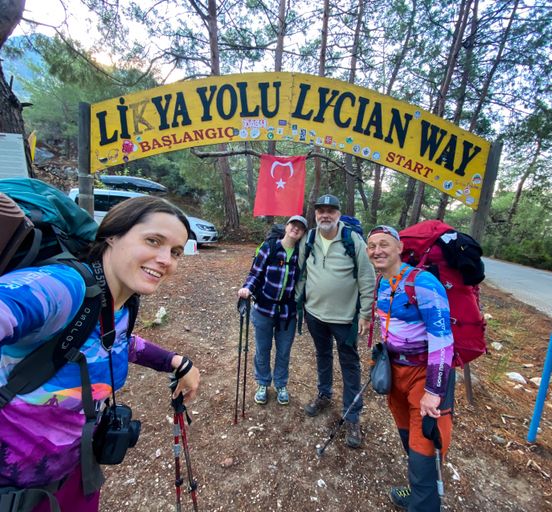 Journey along the Lycian Trail (hotels, campsites, tents))