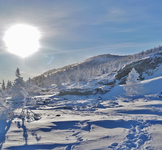 Skiing in the Urals