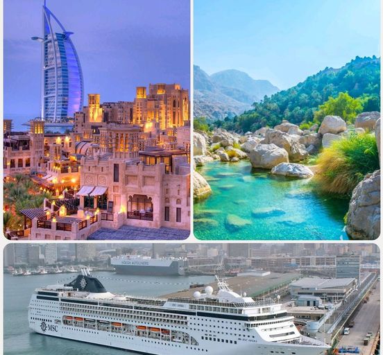 Persian voyage with European cruise and meals: UAE+Oman