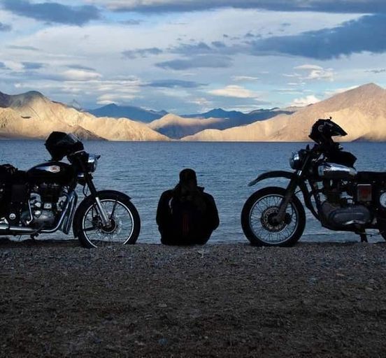 to the Himalayas by motorcycle