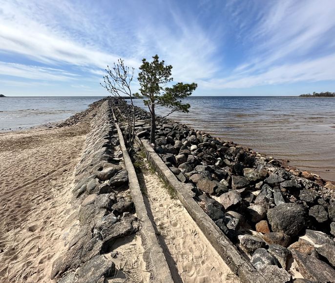 Тропа южного берега с ночевкой в домиках, Ленинградская область