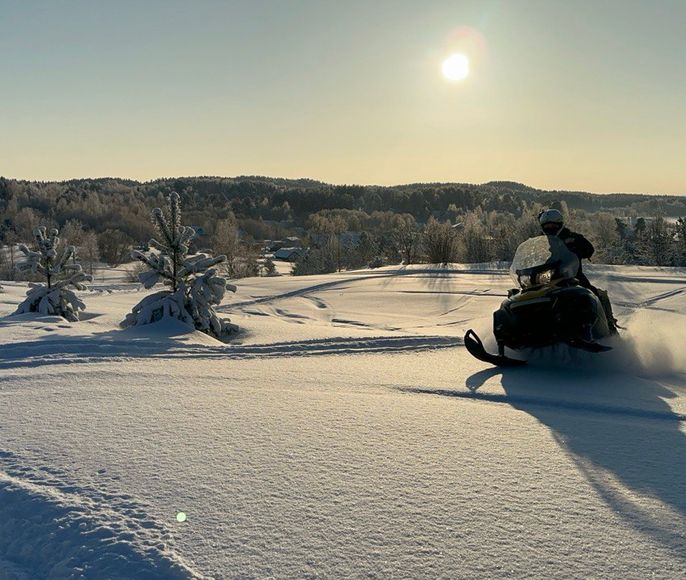Снегоходное сафари- катание на снегоходах (2 часа)