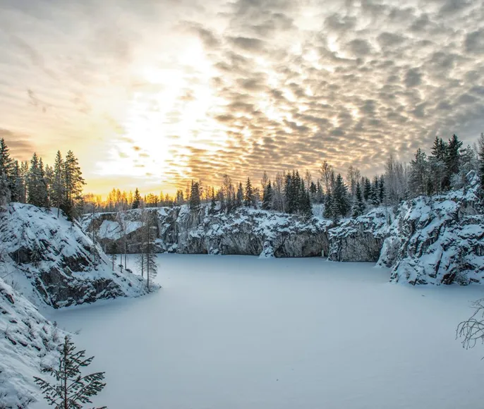 Новогодняя сказка в Рускеала