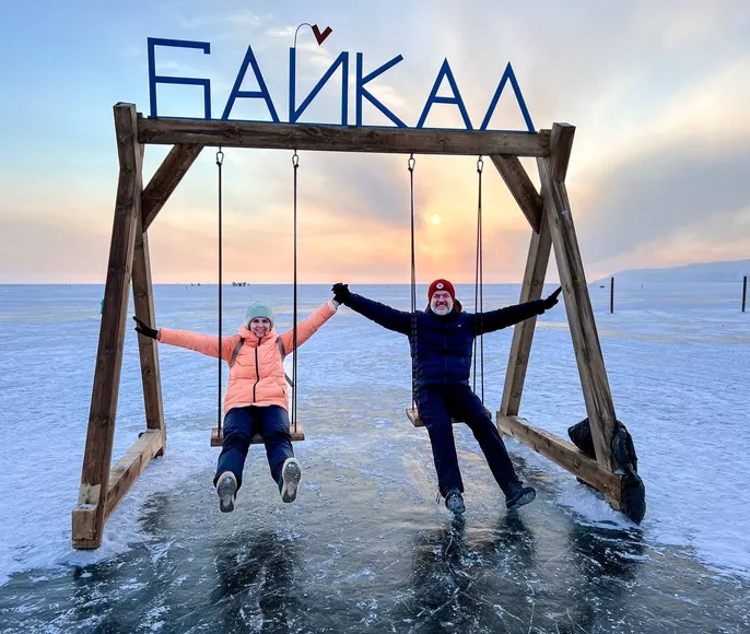 Лед Байкала декабрь-январь 2026