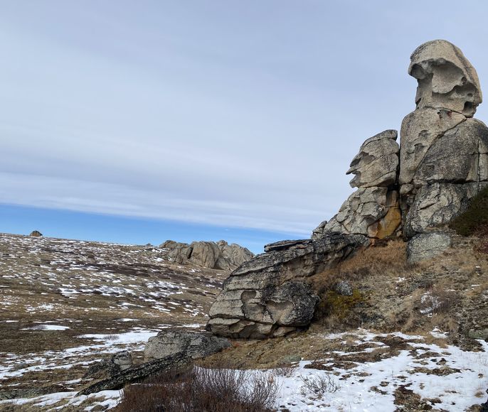 Каменные замки урочища Чокпорташ, Алтай.