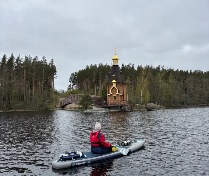 Двухдневный сплав на Sup досках по реке Вуокса