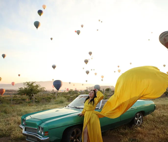 авторский фото тур в Каппадокию, фотосессии, кабиолеты, платья