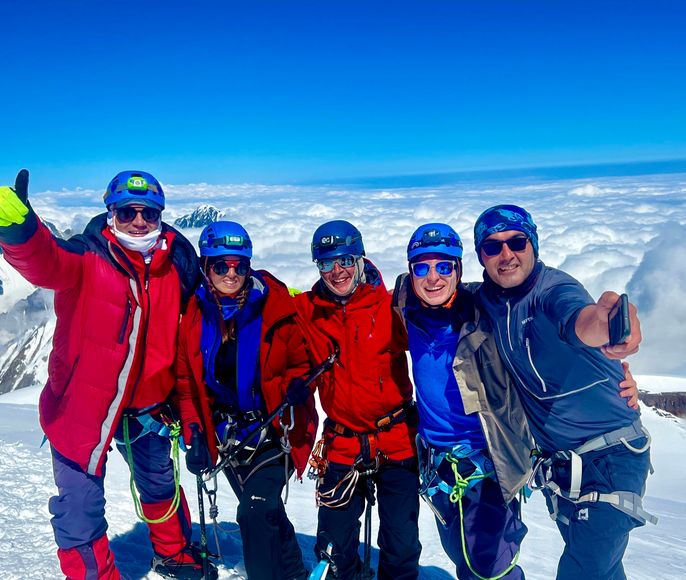 Восхождение на Казбек с юга