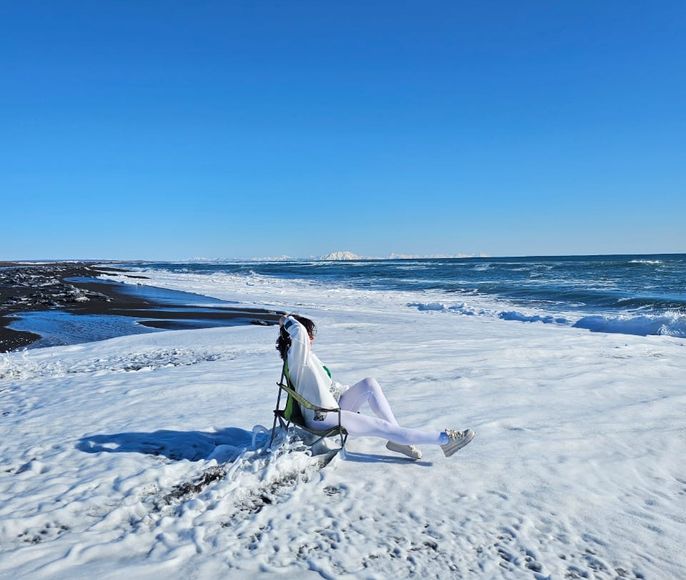 Мыс Маячный, скалы Три брата и Халактырский пляж