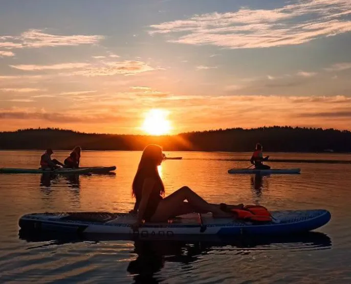 Sup-сёрфинг на Ладожских шхерах. Активные выходные с трансфером из Петербурга
