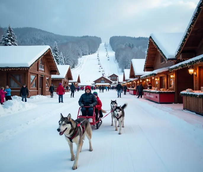 Рождественская сказка в Шерегеше - с Детьми - летим на вертолёте)!
