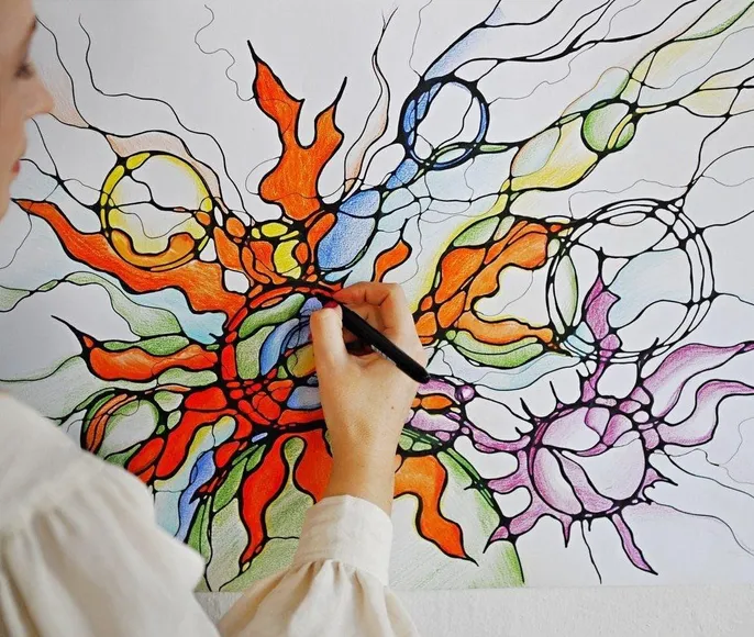 Замедлись. Послушай. Нарисуй себя