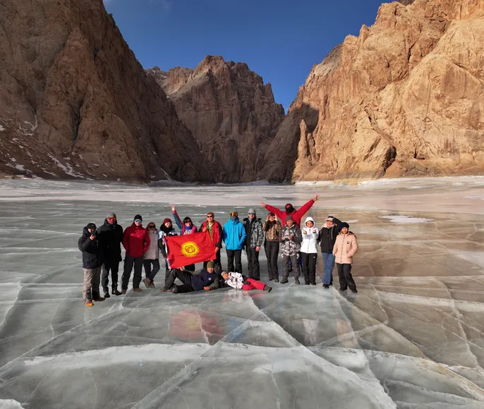 Зимний Кель-Суу! Вечерний выезд