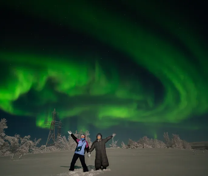 Два берега - два моря. Зима.