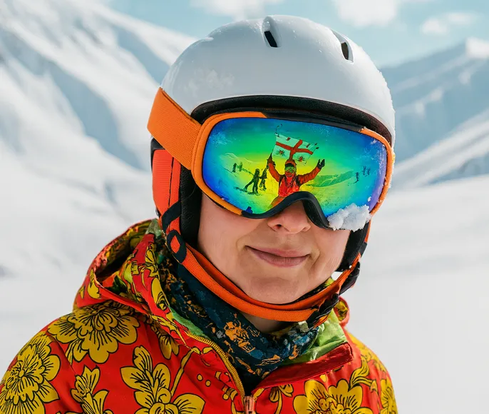 Снежный десант в Гудаури 23 февраля