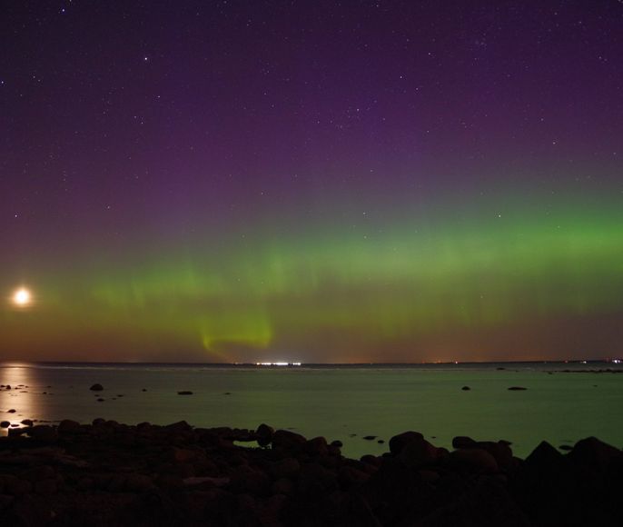 Зима за полярным кругом.