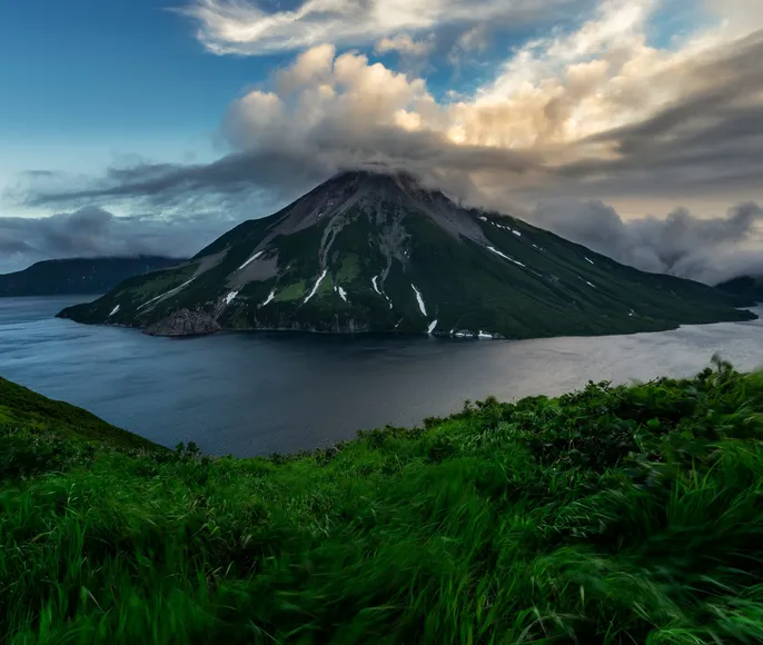 Северные Курилы. Вулкан Креницына, Эбеко, Алаид