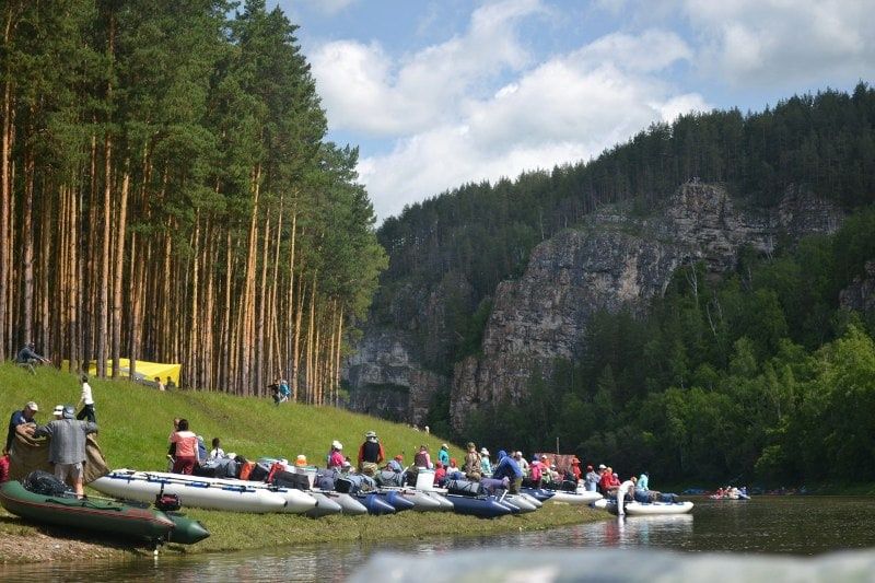 Фото сплав по реке ай