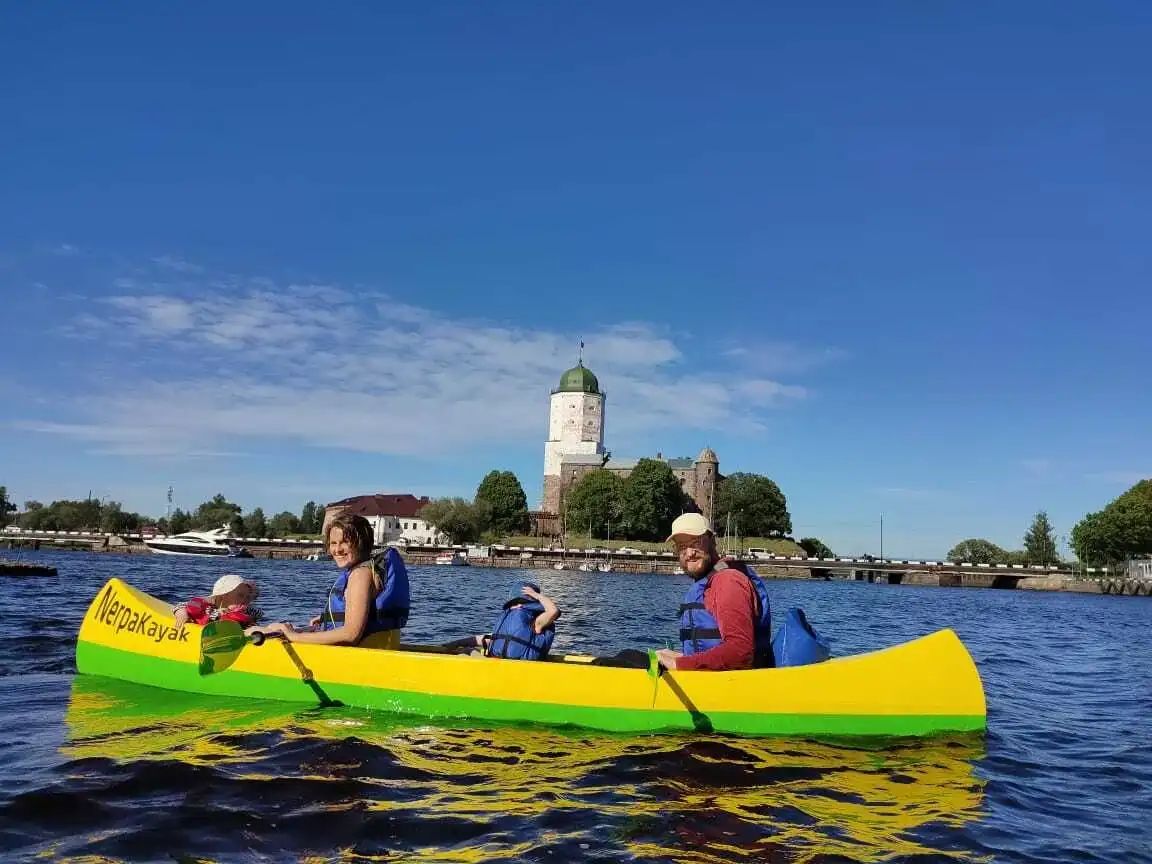 Двухчасовая прогулка по Выборгу на байдарках