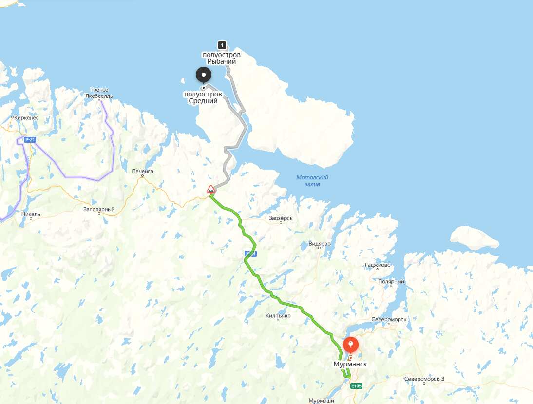 Рыбачий, Средний полуострова (1/15)