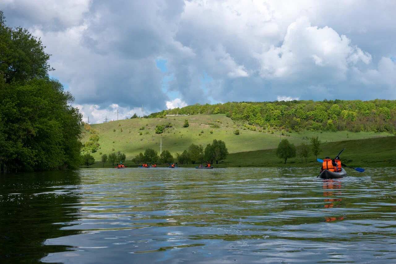 Сплав по реке Красивая Меча (Тульская обл.) на байдарках (4/7)