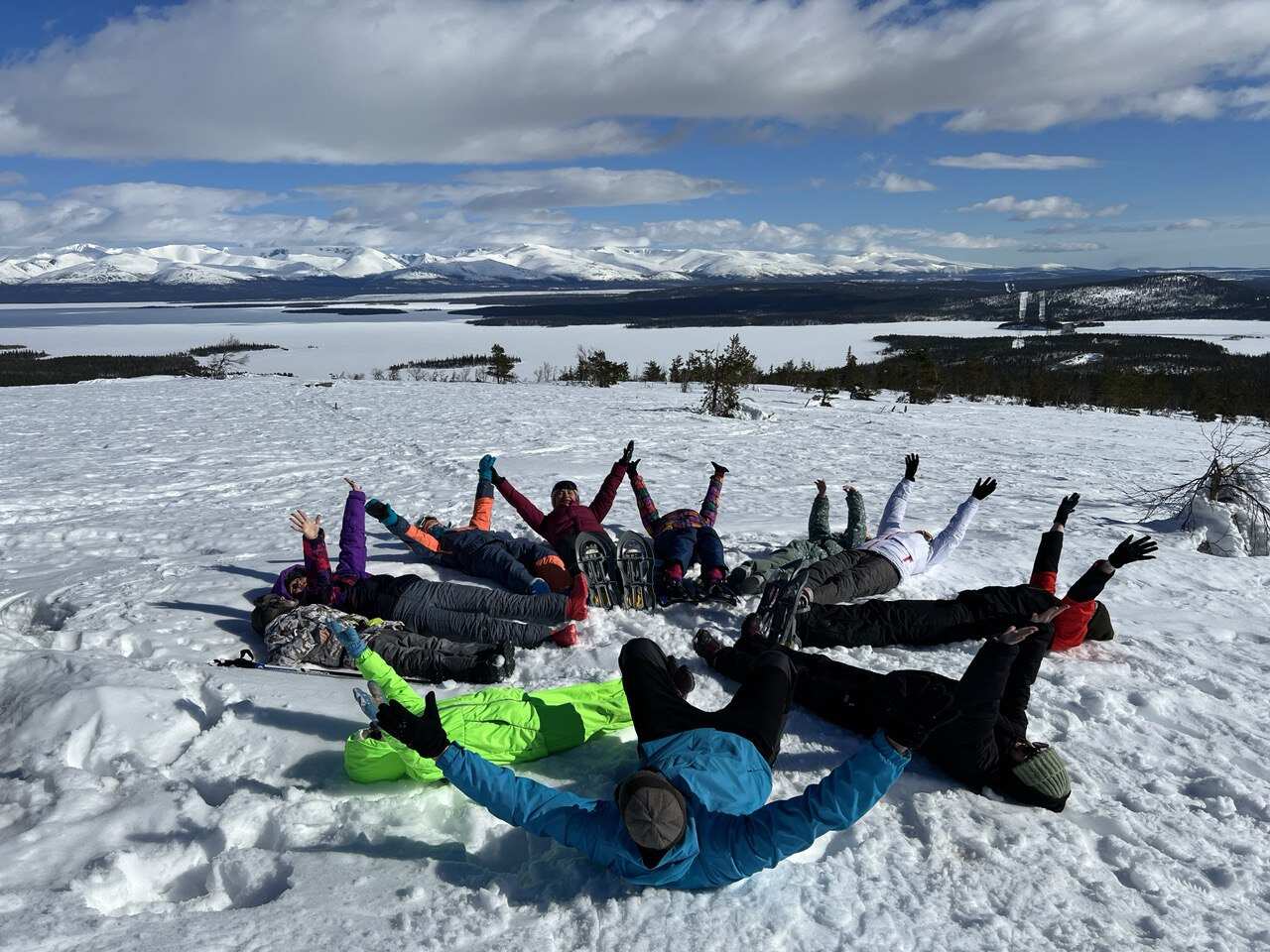 Поход в горы Хибины на снегоступах (2/16)