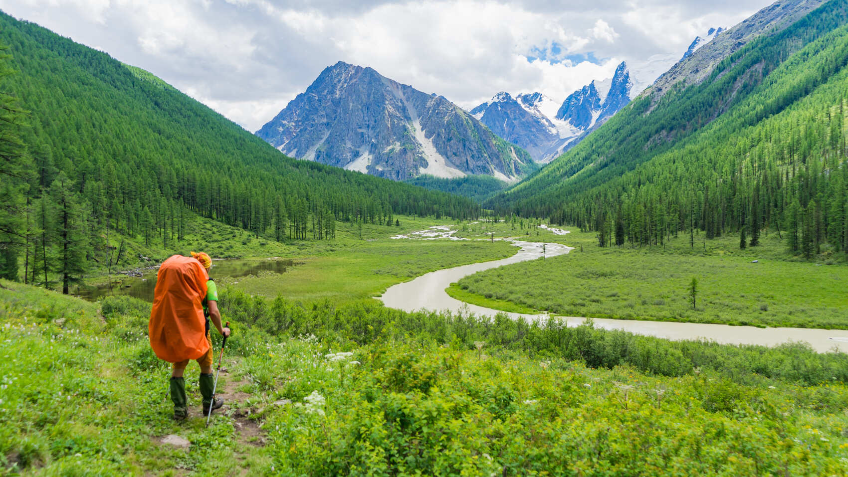 Треккинг к Шавлинским озерам c конным сопровождением (46/88)